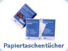 Papiertaschentücher im Etui