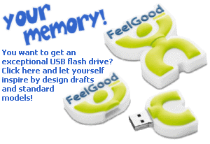 You want to get an exceptional USB flash drive? Click here and let yourself inspire by design drafts and standard models!